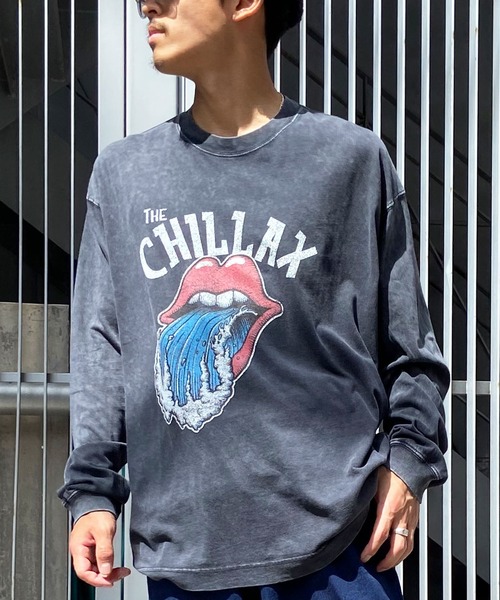 chillax(チラックス)の「CHILLAX/チラックス 長袖Tシャツ バンドTEE ヴィンテージ風 ロンT 234OO1LT120CL(Tシャツ/カットソー・メンズ・ブラック系その他/ブラック系その他3/ブラック系その他2/ブラック系その他4・L/XL/M)」の11枚目の写真