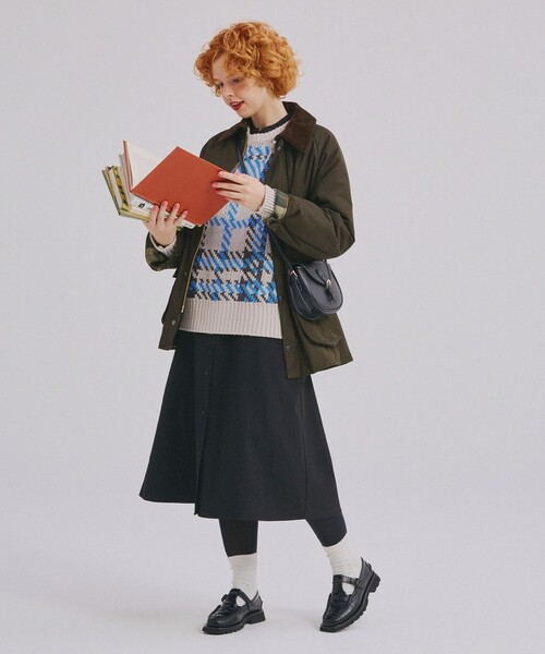 FREAK'S STORE(フリークスストア)の「マオカラー シャツワンピース(ワンピース・レディース・ブルー/グリーン/オフホワイト/ブラック・フリ-)」の5枚目の写真