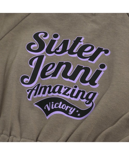 SISTER JENNI（SISTER JENNI）の「【コットン100％】そでラインハーフZIPワンピ（ワンピース・キッズ・ブラック/カーキ・130cm/150cm/140cm/160cm）」の12枚目の写真