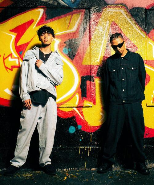 Manhattan Records(マンハッタン レコーズ)の「WEGO/【Manhattan Records】WIDE DENIMPANTS(デニムパンツ・メンズ・ライトインディゴブルー/ブラック・LARGE/MEDIUM)」の5枚目の写真