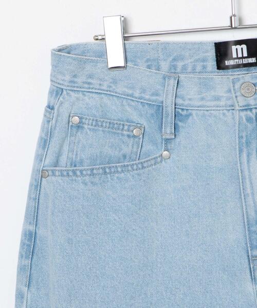 Manhattan Records(マンハッタン レコーズ)の「WEGO/【Manhattan Records】WIDE DENIMPANTS(デニムパンツ・メンズ・ライトインディゴブルー/ブラック・LARGE/MEDIUM)」の16枚目の写真