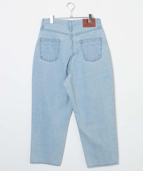 Manhattan Records(マンハッタン レコーズ)の「WEGO/【Manhattan Records】WIDE DENIMPANTS(デニムパンツ・メンズ・ライトインディゴブルー/ブラック・LARGE/MEDIUM)」の12枚目の写真