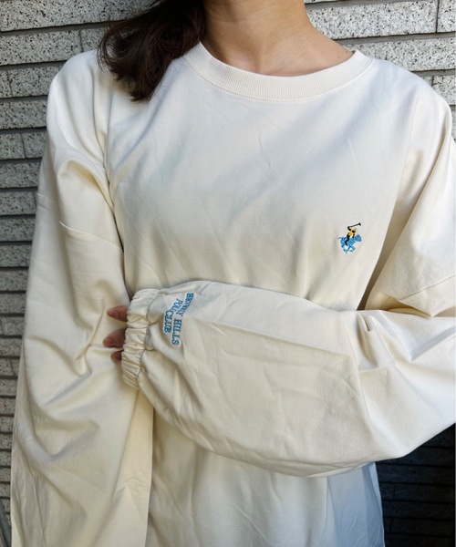 BEVERLY HILLS POLO CLUB(ビバリーヒルズポロクラブ)の「BEVERLY HILLS POLO CLUB/ビバリーヒルズポロクラブ / ミニ裏毛BIGスウェット(スウェット・レディース・ネイビー/ブラック/アイボリー/ブルー/オレンジ/グレー/グリーン/ブラウン・LARGE/X-LARGE/MEDIUM)」の9枚目の写真