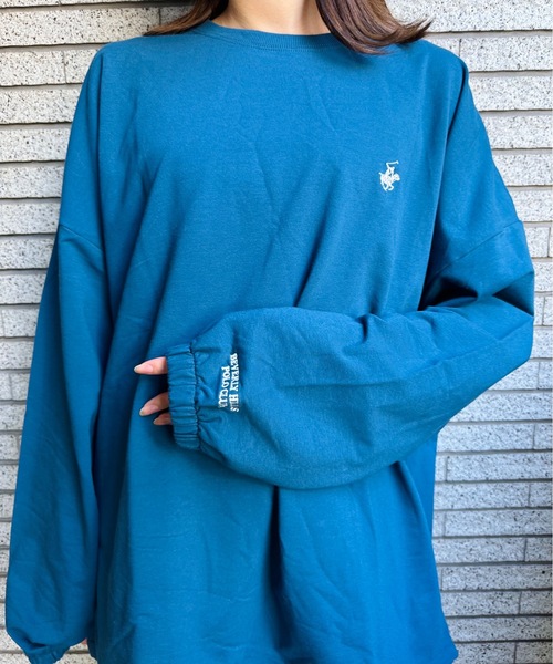 BEVERLY HILLS POLO CLUB(ビバリーヒルズポロクラブ)の「BEVERLY HILLS POLO CLUB/ビバリーヒルズポロクラブ / ミニ裏毛BIGスウェット(スウェット・レディース・ネイビー/ブラック/アイボリー/ブルー/オレンジ/グレー/グリーン/ブラウン・LARGE/X-LARGE/MEDIUM)」の13枚目の写真