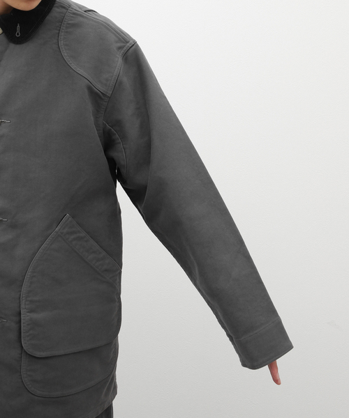 417 EDIFICE(フォーワンセブンエディフィス)の「【INNAT / インアット】 HUNTING COAT / ハンティングコート(カバーオール・メンズ・チャコールグレー/ブラウン・2)」の11枚目の写真