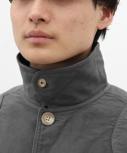 417 EDIFICE(フォーワンセブンエディフィス)の「【INNAT / インアット】 HUNTING COAT / ハンティングコート(カバーオール・メンズ・チャコールグレー/ブラウン・2)」の16枚目の写真
