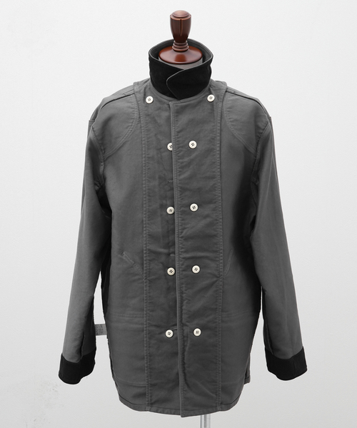 417 EDIFICE(フォーワンセブンエディフィス)の「【INNAT / インアット】 HUNTING COAT / ハンティングコート(カバーオール・メンズ・チャコールグレー/ブラウン・2)」の19枚目の写真