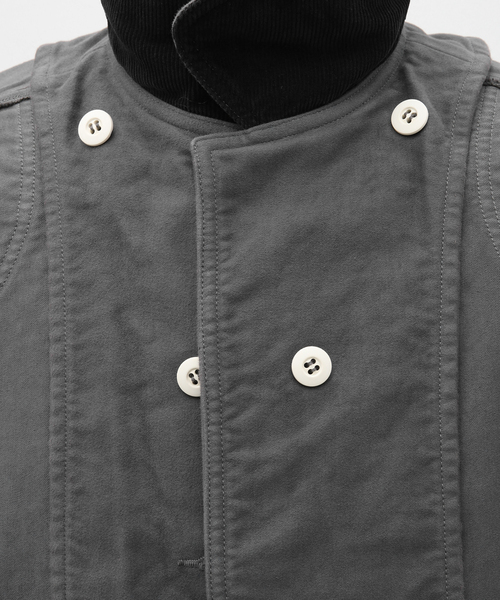 417 EDIFICE(フォーワンセブンエディフィス)の「【INNAT / インアット】 HUNTING COAT / ハンティングコート(カバーオール・メンズ・チャコールグレー/ブラウン・2)」の21枚目の写真