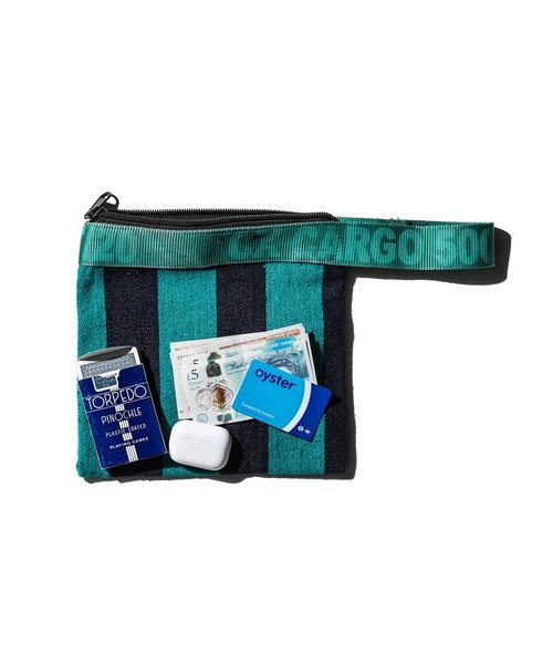 PUEBCO(プエブコ)の「RUG POUCH(ハンドバッグ・メンズ・ターコイズブルー系/マスタード/グリーン系その他・ONE SIZE)」の2枚目の写真