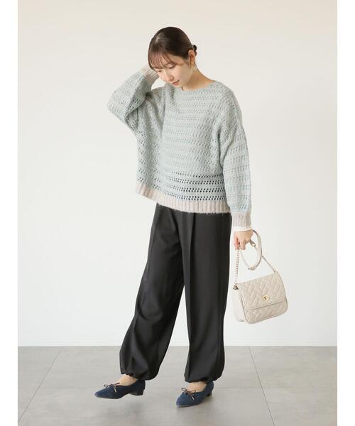 Te chichi TERRASSE(テチチテラス)の「キルティングチェーンショルダーバッグ(ハンドバッグ・レディース・ブルー/ブラック/オフホワイト・F)」の6枚目の写真