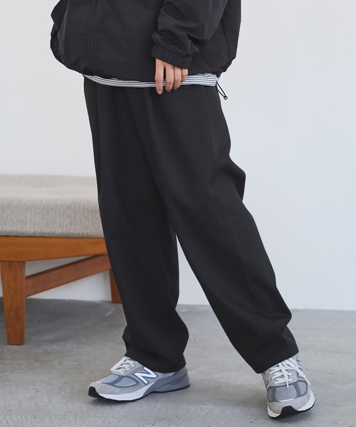 サイドポケットワイドチノパンツ