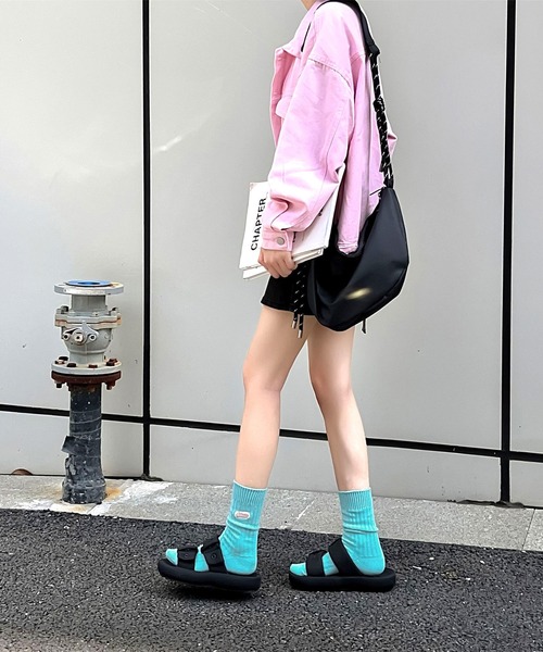 セール】ワンポイントクルーソックス 2足セット（ソックス/靴下