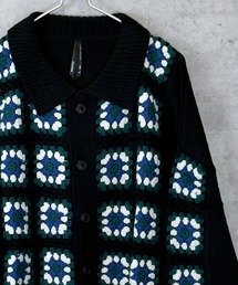 Ritzy | アクリルクロッシェ編み 衿付きカーディガン(カーディガン/ボレロ)