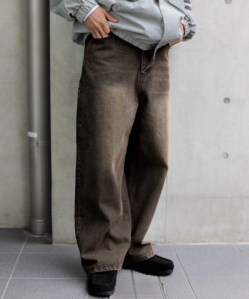 SPINNS（スピンズ）の「【6カラー/S.M.Lサイズ展開】ヴィンテージライクオーバーダイデニムパンツ（デニムパンツ・メンズ・ブルー系その他2/ブルー系その他/サックスブルー系/ブラック系その他/ブラック系その他2/ブルー系その他3・S/L/M）」の16枚目の写真