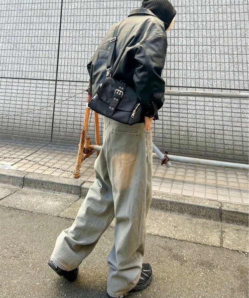 SPINNS（スピンズ）の「【6カラー/S.M.Lサイズ展開】ヴィンテージライクオーバーダイデニムパンツ（デニムパンツ・メンズ・ブルー系その他2/ブルー系その他/サックスブルー系/ブラック系その他/ブラック系その他2/ブルー系その他3・S/L/M）」の9枚目の写真