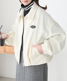 オーバルロゴ刺繍コクーンブルゾン