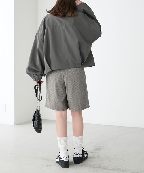BONLECILL（ボンルシール）の「オーバルロゴ刺繍コクーンブルゾン（ブルゾン・レディース・アイボリー/ブラック/チャコールグレー/ベージュ・FREE）」の22枚目の写真