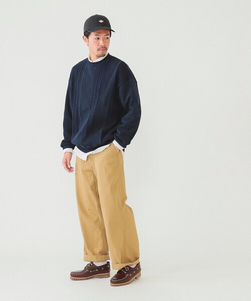 BEAMS（ビームス）の「BEAMS / 3パターン スイッチング クルーネック スウェット（スウェット・メンズ・ネイビー/オフホワイト/ブラック・M/XL/L/S）」の7枚目の写真