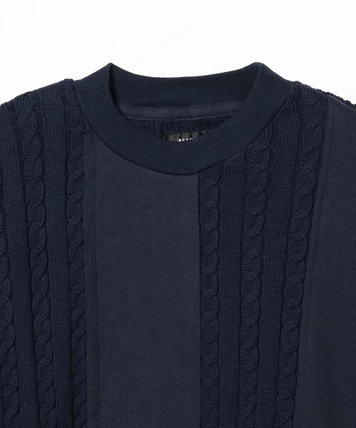 BEAMS（ビームス）の「BEAMS / 3パターン スイッチング クルーネック スウェット（スウェット・メンズ・ネイビー/オフホワイト/ブラック・M/XL/L/S）」の16枚目の写真