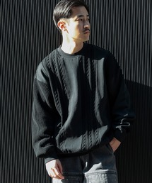 BEAMS / 3パターン スイッチング クルーネック スウェット
