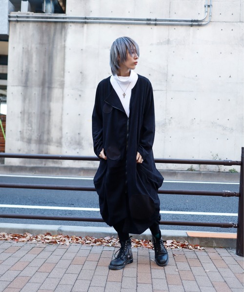 rovtski チェックロングコート rovtski ロフトスキー チェック