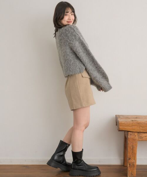 RETRO GIRL（レトロガール）の「フラップポケットSPT（その他パンツ・レディース・ライトベージュ/アイボリー/ダークグレー・FREE）」の7枚目の写真