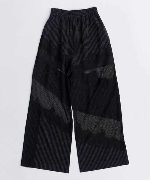 PRANK PROJECT（プランクプロジェクト）の「レーストリムパンツ / Lace Trim Pants（その他パンツ・レディース・ネイビー/アイボリー・36/38）」の17枚目の写真