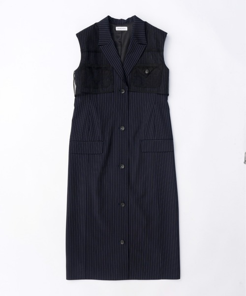 MAISON SPECIAL（メゾンスペシャル）の「Tailored Gilet One-piece Dress/テーラードジレワンピース【MAISON SPECIAL/メゾンスペシャル】（ワンピース・レディース・ネイビー/グレー・FREE）」の8枚目の写真