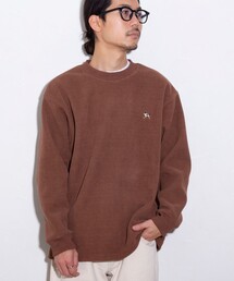 GLOSTER（グロスター）の「【GLOSTER/グロスター】フレンチブルドッグ刺繍 コーデュロイプルオーバー（スウェット・メンズ）」