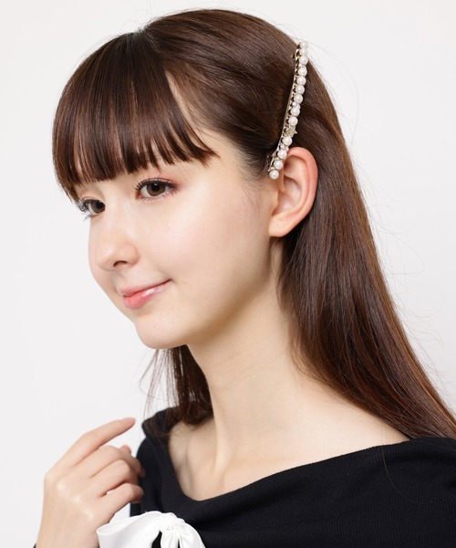 MILK(ミルク)の「パール long バレッタ(バレッタ/ヘアクリップ・レディース・B/A/C・FREE)」の9枚目の写真