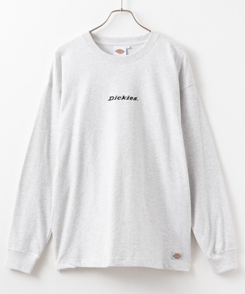 Dickies(ディッキーズ)の「Dickies 別注バックロゴ刺繍ロングスリーブTシャツ(Tシャツ/カットソー・メンズ・杢グレー/グリーン/ホワイト/ブラック・S/M/L/XL/XXL)」の10枚目の写真