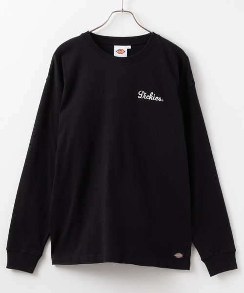 Dickies(ディッキーズ)の「Dickies 別注バックロゴ刺繍ロングスリーブTシャツ(Tシャツ/カットソー・メンズ・杢グレー/グリーン/ホワイト/ブラック・S/M/L/XL/XXL)」の8枚目の写真
