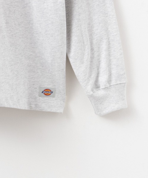 Dickies(ディッキーズ)の「Dickies 別注バックロゴ刺繍ロングスリーブTシャツ(Tシャツ/カットソー・メンズ・杢グレー/グリーン/ホワイト/ブラック・S/M/L/XL/XXL)」の13枚目の写真