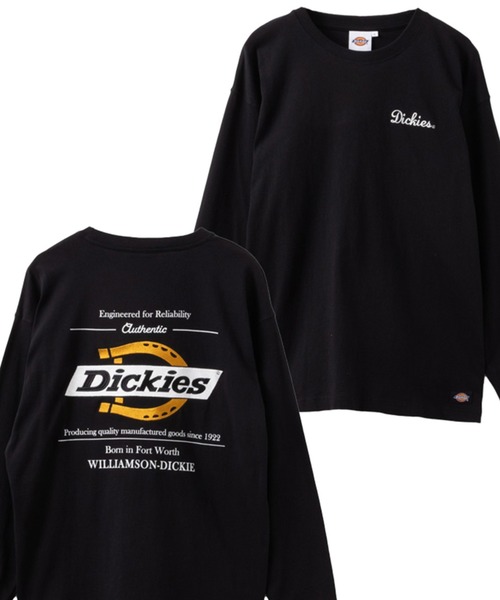 Dickies(ディッキーズ)の「Dickies 別注バックロゴ刺繍ロングスリーブTシャツ(Tシャツ/カットソー・メンズ・杢グレー/グリーン/ホワイト/ブラック・S/M/L/XL/XXL)」の16枚目の写真