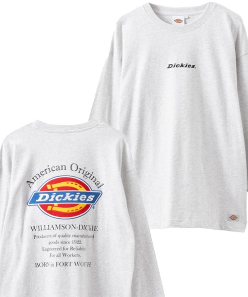 Dickies(ディッキーズ)の「Dickies 別注バックロゴ刺繍ロングスリーブTシャツ(Tシャツ/カットソー・メンズ・杢グレー/グリーン/ホワイト/ブラック・S/M/L/XL/XXL)」の17枚目の写真