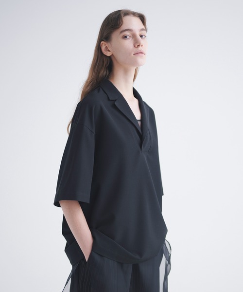CULLNI クルニ ハーフジップ プルオーバー 半袖 T シャツ 24SS CULLNI クルニ Combination Layered Zip Shirts(AW) | T.T. GARRET