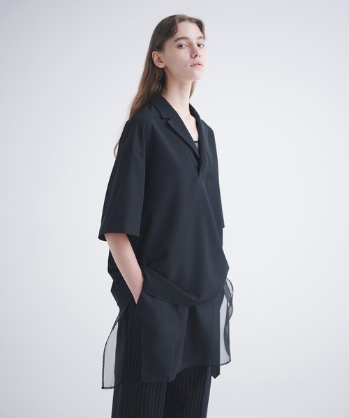 トップス CULLNI Stretch Twill Tailored Pullover CULLNI（クルニ）の「24-SS-039 / Stretch Twill Tailored Pullover（T