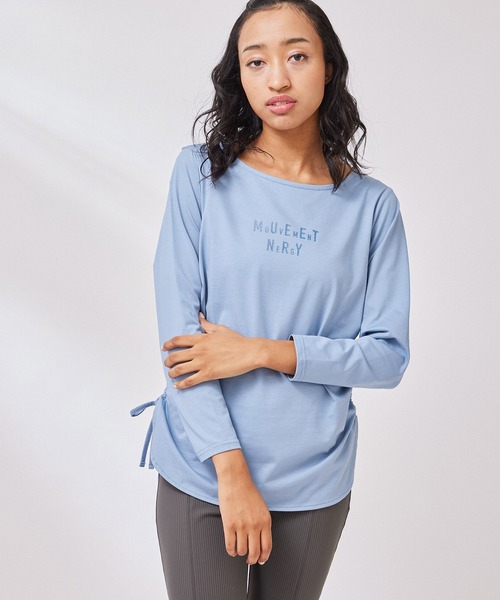 NERGY(ナージー)の「【UV&接触冷感】SURREALISMロングスリーブTシャツ(Tシャツ/カットソー・レディース・ホワイト/ブルー/ブラック・FREE)」の12枚目の写真