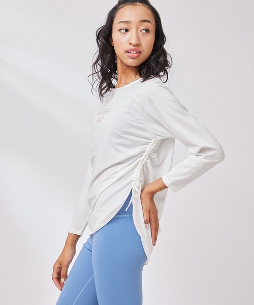 NERGY(ナージー)の「【UV&接触冷感】SURREALISMロングスリーブTシャツ(Tシャツ/カットソー・レディース・ホワイト/ブルー/ブラック・FREE)」の6枚目の写真