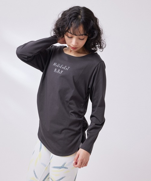 NERGY(ナージー)の「【UV&接触冷感】SURREALISMロングスリーブTシャツ(Tシャツ/カットソー・レディース・ホワイト/ブルー/ブラック・FREE)」の9枚目の写真