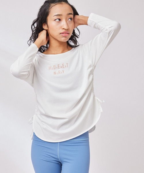 NERGY(ナージー)の「【UV&接触冷感】SURREALISMロングスリーブTシャツ(Tシャツ/カットソー・レディース・ホワイト/ブルー/ブラック・FREE)」の7枚目の写真