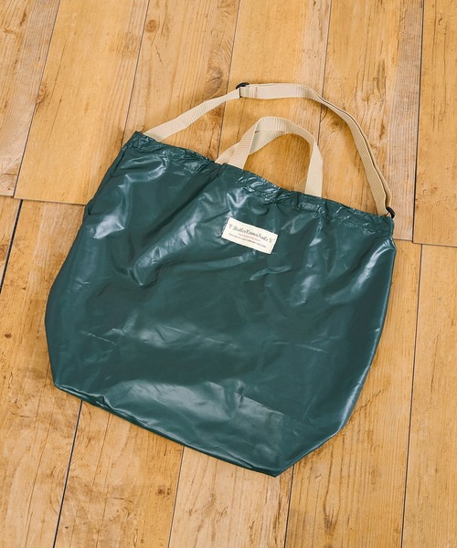 Butler Verner Sails(バトラーヴァーナーセイルス)の「Butler Verner Sails バトラーバーナーセイルズ / リップナイロンポケッタブルトートバッグ ショルダーバッグ / JA-2043-33(トートバッグ・メンズ・ダークグリーン/ブルーグレー/チャコール・FREE)」の3枚目の写真