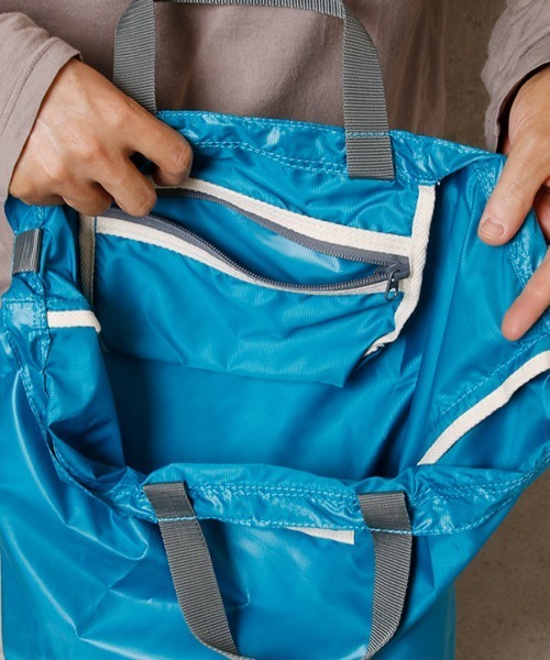 Butler Verner Sails(バトラーヴァーナーセイルス)の「Butler Verner Sails バトラーバーナーセイルズ / リップナイロンポケッタブルトートバッグ ショルダーバッグ / JA-2043-33(トートバッグ・メンズ・ダークグリーン/ブルーグレー/チャコール・FREE)」の19枚目の写真