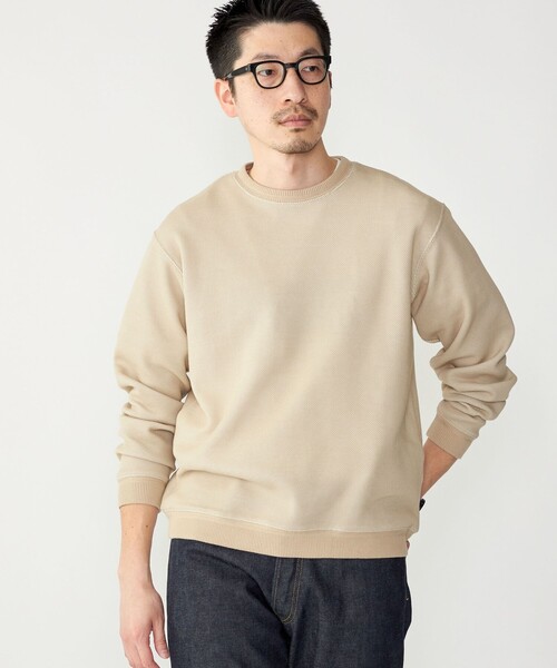 SHIPS(シップス)の「SHIPS: カット ジャカード バーズアイ クルーネック 長袖 Tシャツ(Tシャツ/カットソー・メンズ・ネイビー/ベージュ/グレー・LARGE/MEDIUM/SMALL)」の22枚目の写真