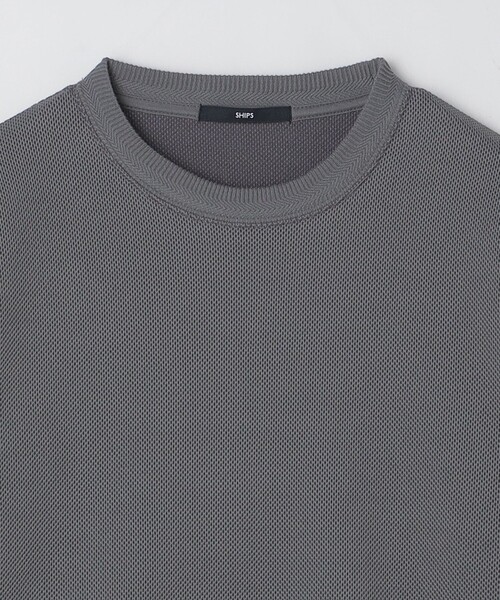 SHIPS(シップス)の「SHIPS: カット ジャカード バーズアイ クルーネック 長袖 Tシャツ(Tシャツ/カットソー・メンズ・ネイビー/ベージュ/グレー・LARGE/MEDIUM/SMALL)」の20枚目の写真