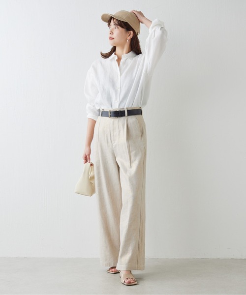 GALLARDAGALANTE（ガリャルダガランテ）の「箔プリントタックワイドパンツ（チノパンツ・レディース・ゴールド/シルバー・0/1）」の15枚目の写真