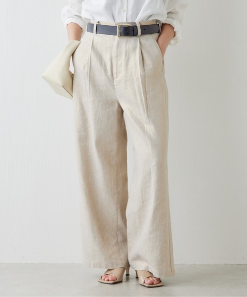 GALLARDAGALANTE（ガリャルダガランテ）の「箔プリントタックワイドパンツ（チノパンツ・レディース・ゴールド/シルバー・0/1）」の9枚目の写真