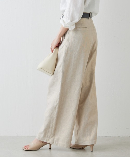 GALLARDAGALANTE（ガリャルダガランテ）の「箔プリントタックワイドパンツ（チノパンツ・レディース・ゴールド/シルバー・0/1）」の22枚目の写真