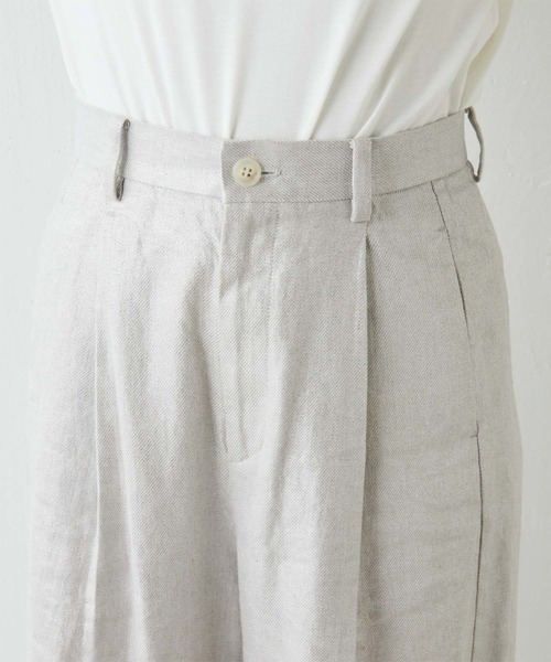 GALLARDAGALANTE（ガリャルダガランテ）の「箔プリントタックワイドパンツ（チノパンツ・レディース・ゴールド/シルバー・0/1）」の5枚目の写真