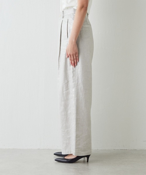 GALLARDAGALANTE（ガリャルダガランテ）の「箔プリントタックワイドパンツ（チノパンツ・レディース・ゴールド/シルバー・0/1）」の19枚目の写真